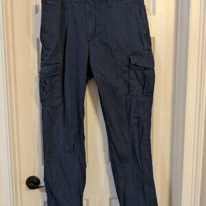 Roundtree & Yorke | Rugged Cargo Pants - Blue - Size [36/32